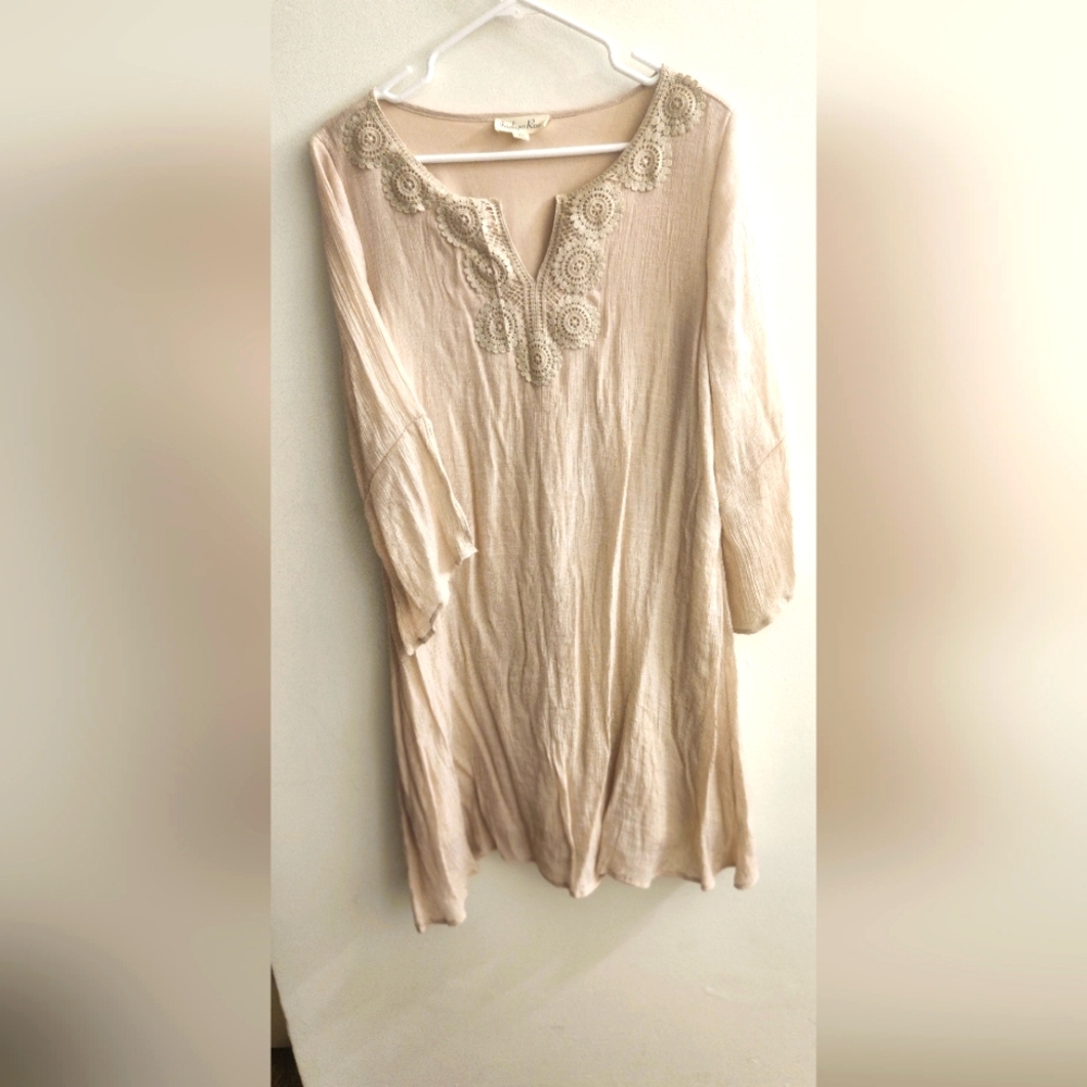 Indigo Rose Beige/Tan Tunic/Dress